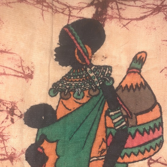 Vintage/Antique MAASAI African/Ethnic art work. PAIR - Picture 4 of 9